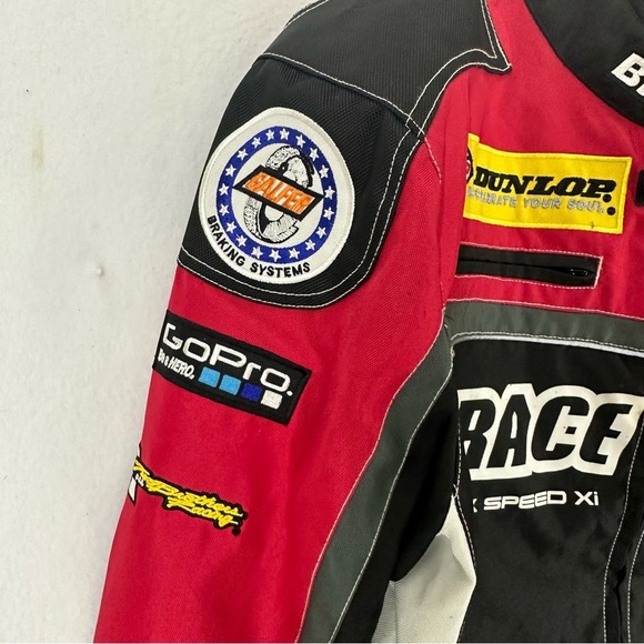 Bilt Racer Biker Jacket Patches Men’s XL Black - Picture 3 of 13